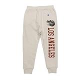 [チャンピオン] キッズ 綿100% 裏毛 グラフィックプリント ロングパンツ ボーイズカジュアル CK-A206 オートミール