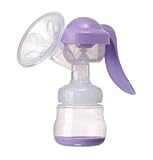 さく乳器 手動搾乳器 静音設計 母乳アシストBPA 手動搾乳器 ママおっぱい すべてのパーツが分解でき 衛生 母乳を保存 (紫)