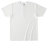 [クロスアンドステッチ] オープンエンドマックスウェイトヘンリーネックTシャツ OE1120 [メンズ] ナチュラル L