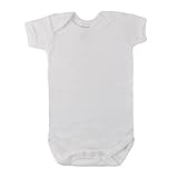 Unisex Baby Bodysuits White Newborn by Junior Joy