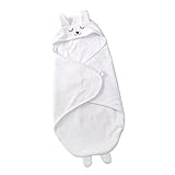 IPOTCH ベビーおくるみ 　赤ちゃん用寝袋　柔らかい寝具　保温　通気性　全４色　 - 白