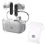 ワイヤレスイヤホン スケルトン LDAC対応 イヤホン bluetooth ノイキャン ANC 外音取込み エルダック ブルートゥース Android PSE認証 シースルー イヤフォン 片耳 半透明 マイク付き 通話 アンドロイド aac 無線 国内メーカー (nb) Audio SkeLeTon エヌビーオーディオ (ホワイト)