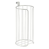 InterDesign Classico Toilet Paper Holder for Bathroom Storage, Over the Tank - Pearl White by InterD