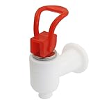 uxcell 水ディスペンサータップ プッシュ式 ディスペンサー 蛇口 レッド