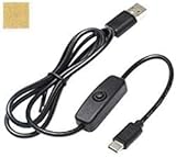 Sound Wave ON/OFF スイッチ付 Type-C to USB-A (充電 & データ通信 対応/PD＝スマホ急速充電 未対応) USB-C USB 延長ケーブル オス オス + シリコン製 USB-A type-c オス オス保護 防塵 キャップ付 USBm-CmD (1m 黑)