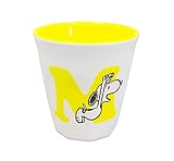 PEANUTS スヌーピー イニシャル メラミンカップ アルファベット M 300ml SIMC-07
