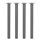 テーブルキッツ 丸脚4本組 650mm TCL-650 シルバー W8.5xD8.5xH65cm