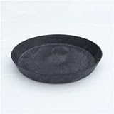 アートストーン専用受皿/植木鉢ソーサー 【ラウンド型/32cm】 ブラック(黒) 〔ガーデニング用品/園芸〕 SIS KTEC-cSIS1-ds-1628826