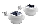 「ソラレー」 Solaray LG0185 設置が簡単なクリップ着脱式ソーラーライト　ガター（溝）/フェンス/ポーチ – 2台パック