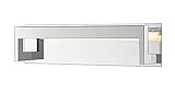z-lite 1925 – 20 V-ch-led Linc – 19.8 CM 15 W 1 LED Bath Vanity、クロム磨りガラス