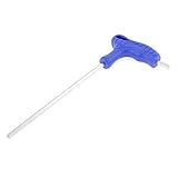 uxcell T型　デュアルヘッド　4ビットチップ　ブルー　プラスチックグリップ　六角キーレンチ