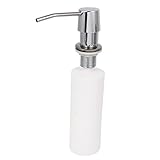 DealMux浴室ステンレススチールヘッドリキッドソープ蛇口シンクポンプ25ミリメートルスレッド