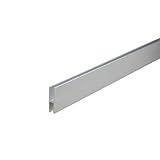 e-kanamono アルミハカマ 3mm～4mmガラス用 25mmHx3640mm(1820mm+1820mm) アルマイトシルバー