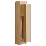 adelphos タオルハンガー タオル掛け 洗面所 キッチン トイレ 粘着 天然木 スリム おしゃれ TH4(ライトブラウン１個)