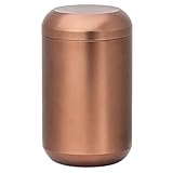 Eyawe ミニ茶筒キッチン密封容器茶砂糖コーヒー豆オーガナイザーポータブル茶筒茶コンテナ金属オーガナイザーキッチンオーガナイザー (140ml,ブラウン)