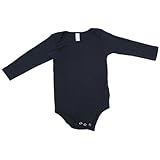 American Apparel - 幼児赤ちゃんリブ長袖ワンピース（4041）, 3-6 Months, Brown