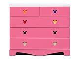 ディズニー家具ローチェスト100-4ポップミッキー(ピンク)