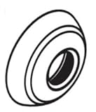 Moen 132320交換用ハンドルキャップキット、 132320BN 1