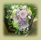 淡い紫のバラの花束【BFM】