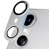 Podick カメラフィルム Google Pixel 10 Pro用 カメラ保護 9H強化ガラス アルミ合金 グーグル ピクセル10Pro カメラカバー 高透過率 黒縁取り 露出オーバー防止 キズ防止 全面保護 耐衝撃 指紋防止 飛散防止 気泡ゼロ 極薄 レンズプロテクター (シルバー)