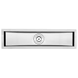 31 – 1 / 2 " Ticor tr3100 Bradfordシリーズ16-gaugeアンダーマウントステンレススチール1ボウルゼロ半径SquareバーTroughシンク