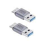 日本の中小企業 Micro-B 3.0 to USB-A USB-C オス メス 変換アダプタ SB3.2 Gen2 10Gbps データ転送 SSD HDD 外付け ハードディスクケース micro b Type-C PC プラグ&プレイ Galaxy S5 Note3 USB3.1 USB3.0 mub (USB-A (オス) to Micro-USB(オス), ２個セット)