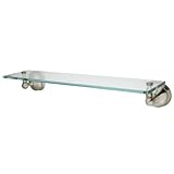 Kingston Brass BA1169SN Vintage Glass Shelf, Satin Nickel by Kingston Brass