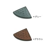 段差スロープゴム セフティ・スロープ 100mm段差用左右 250×250×95mm ブラウン