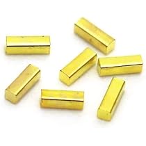 Amazon | ネイルパーツ スクエア バー パーツ ゴールド 2mm 20個