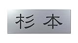 丸三タカギ 彫り込み済表札 アクリル APG2-S-1-1-杉本 【完成品】