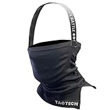 [TaoTech] バラクラバ ストレッチ フィット フェイスマスク 防寒 保温 小顔 スノーボード スキー ネックウォーマー ヘアバンド ターバン メンズ レディース ユニセックス (ストレッチブラック, OneSize)