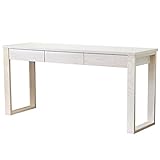 ライフスタイリングショップ パソコンデスク 幅150×奥行45 木製 引出付 シンプル オフホワイト LS-383OWH