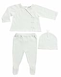Angel Dearニュートラルベビー着物セーターGift Outfit新生児Take Me home-ivory カラー: ホワイト