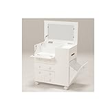 コスメワゴン　（ＢＯＸティッシュ収納＆ダストボックス付き）　ＳＩｓｉＭＵＤ00664988ＷＨｉｓ