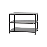 スチールラックのキタジマ スマートラック NSTR-156 幅80×奥行40×高さ60cm 3段 ブラック 40kg/段