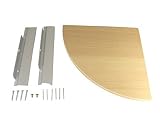 ベルク コーナーシェルフ ナチュラル 220mm MR-4132