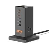 usb コンセント 電源タップ タワー 急速充電器 PD 65W usb c付き 延長コード 2m 充電ドック ステーション AC差込口 3口 type-c 2ポート type-A 4ポート GaN採用 充電アダプター