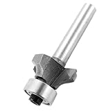 uxcell ルータビット　ルータギンナン面　ボーズ面　　シルバートーン　0.63 X1.6 cm　滑らかなカット　シリンダー