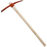 (鍛造品)氷割ﾂﾙ1.5kg　(鍬型･ﾊﾞﾁ型）　頭(75x485mm)x柄900mm
