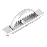 uxcell 家庭用　家具　パーツ　金属　プッシュ　引きハンドル　シルバートーン