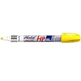 Markal Pro-Line HP High Performance Liquid Paint Marker with 1/8" Bullet Tip, Yellow (Pack of 12) [並