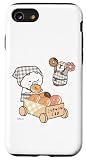 ねこぺん日和 ドーナツたくさん スマホケース iPhone SE (2020) / 7 / 8 用