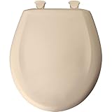 Bemis 200SLOWT 036 Slow Close Sta-Tite Round Closed Front Toilet Seat, Natural by Bemis