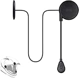 SETHDA バイク用イヤホン インカム ブルートゥース5.0 自動受信ワイヤレス イヤホンマイク 薄型 ヘルメット スピーカー bluetooth 通信 音楽再生 ノイズリダクション 2台同時接続 オートバイ ヘッドセット ソロツアー 自動応答 音声コントロール サイクリング用 一人用 M5H 黒