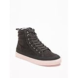 オールドネイビー OLD NAVY/ フェイクファーラインドハイトップ パンサー シューズ 17.5cm【並行輸入】