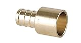 Viega PureFlowゼロリード真鍮Pexクリンプ銅管アダプターwithメス1 / 2 " x 1 / 2 "クリンプX銅 5 Pack 46635VIE-5 5