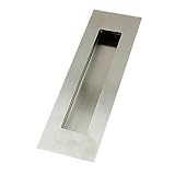 10pack 018SS Rectangular Recessed Sliding Door Handles Finger Pulls Flush 304# Stainless Steel 6" [並