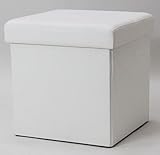 sunneed フォールディング プーフ 折りたたみ式 クリーム色 PF-CR38