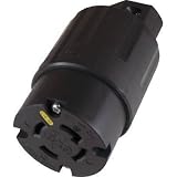 アメリカン電機:アメリカン電機 引掛形 ナイロンコネクタボディ 接地3P30A125/250V 4314N-L14 型式:4314N-L14