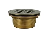 Plumbest d40140 2インチ真鍮no CaulkシャワーDrain withステンレススチールStrainer